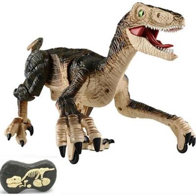 Hračka - Dinosaurus - Raptor Velociraptor - Elektrické dálkové ovládání - Světla - Nabíjecí