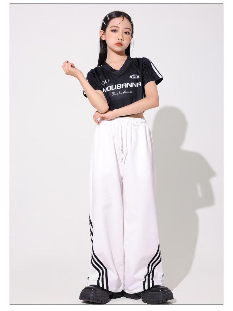 Kinder Streetdance Hip-Hop Jazz Bühnenkostüm und Trainingsoutfit