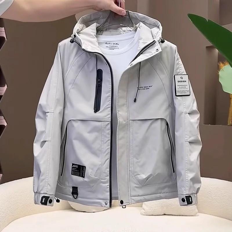 Men's Windproof Hooded Jacket: 2025 Winter Padded & Thickened Tide Brand Coat