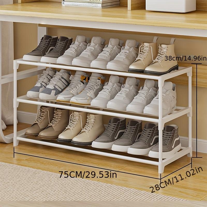 high quality1pc Multi Tier Shoe Rack Minimalist, 3 Tiers Home Storage & Organization Durable Shelf Shoe Storage Rack, Easy to Assemble Shoe Storage
