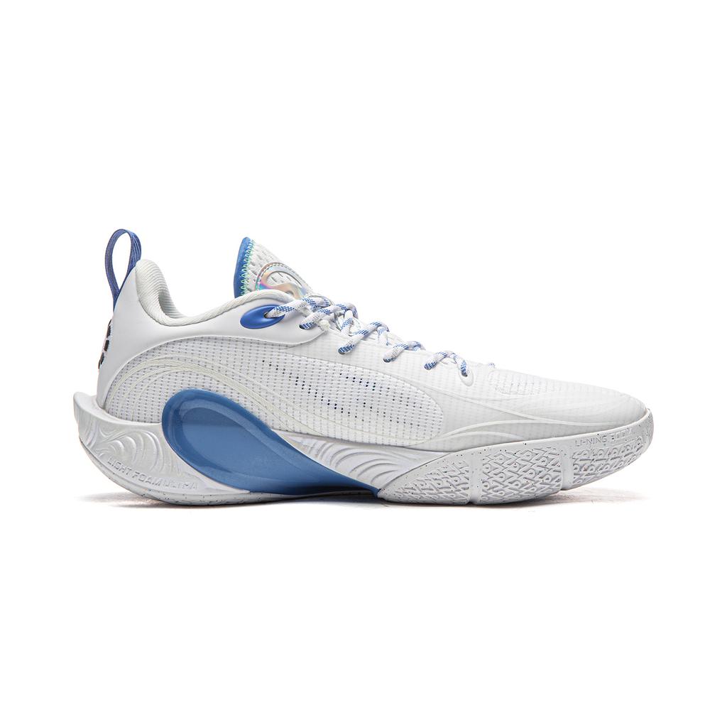 Li Ning DLO1 Tlumení Protiskluzové Odolné proti oděru Odrazový Grip Nízké Basketbalové boty Pánské Standardní Bílá ABPV009-1