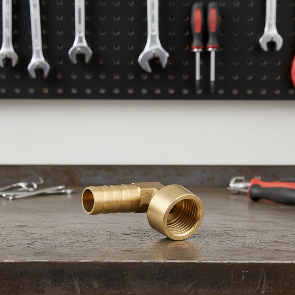 1pcs 90 Degree Barb Hose Fitting Female Threaded Hose Barb Fitting Elbow  Fuel/Water/Oil/Gas/Air