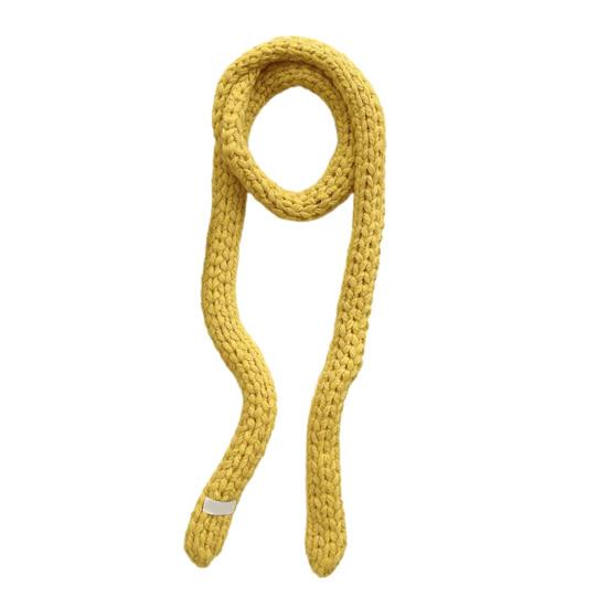 

Yousheng Women Knitting Scarf Solid Color Thin Long Scarf Warm Soft Touch Scarf Outdoor Home Winter Accessory жёлтый