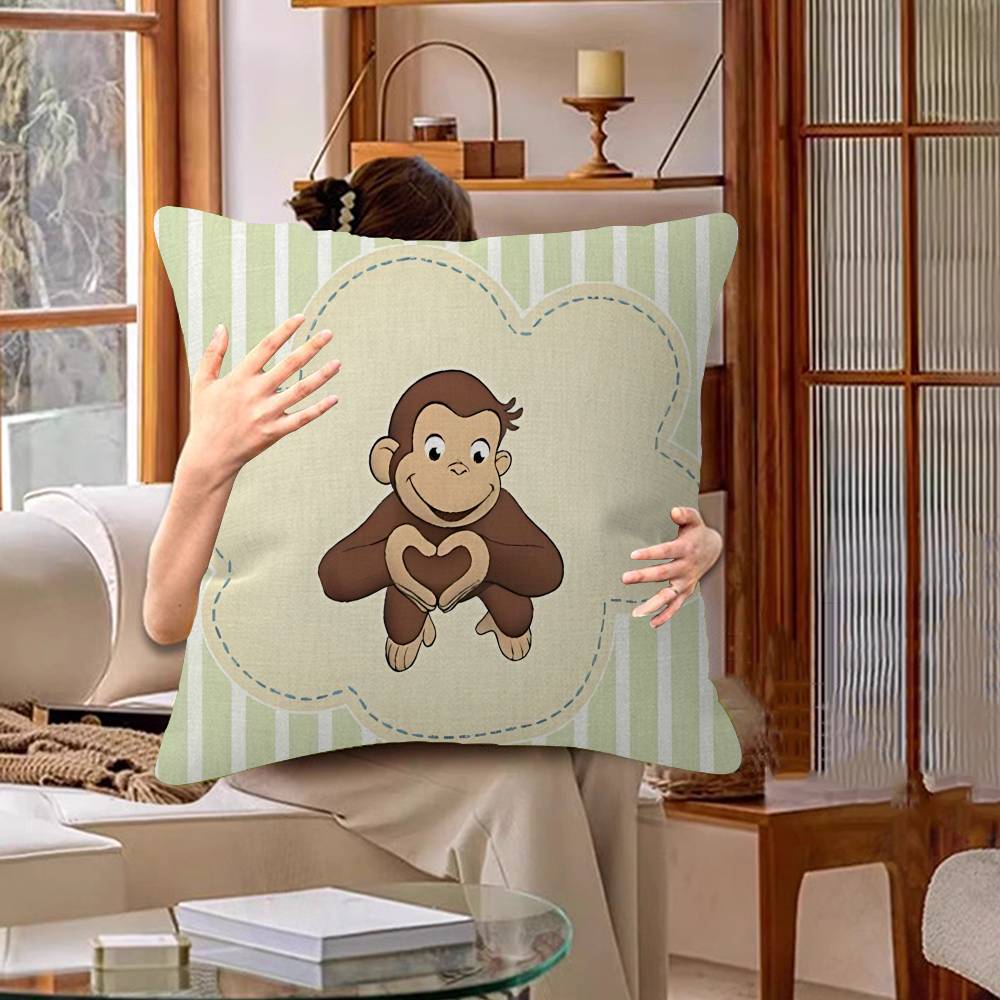 MONKEY CARTOON C-Curious GeorgeS pillow cover sofa cushion cover home room decoration children gift