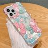 Summer Floral Rose Printed Phone Case For iPhone 15 14 16 Pro Max 13 12 11 Mini 7 8 Plus XR X XS SE  Airbag Anti-Drop Cover
