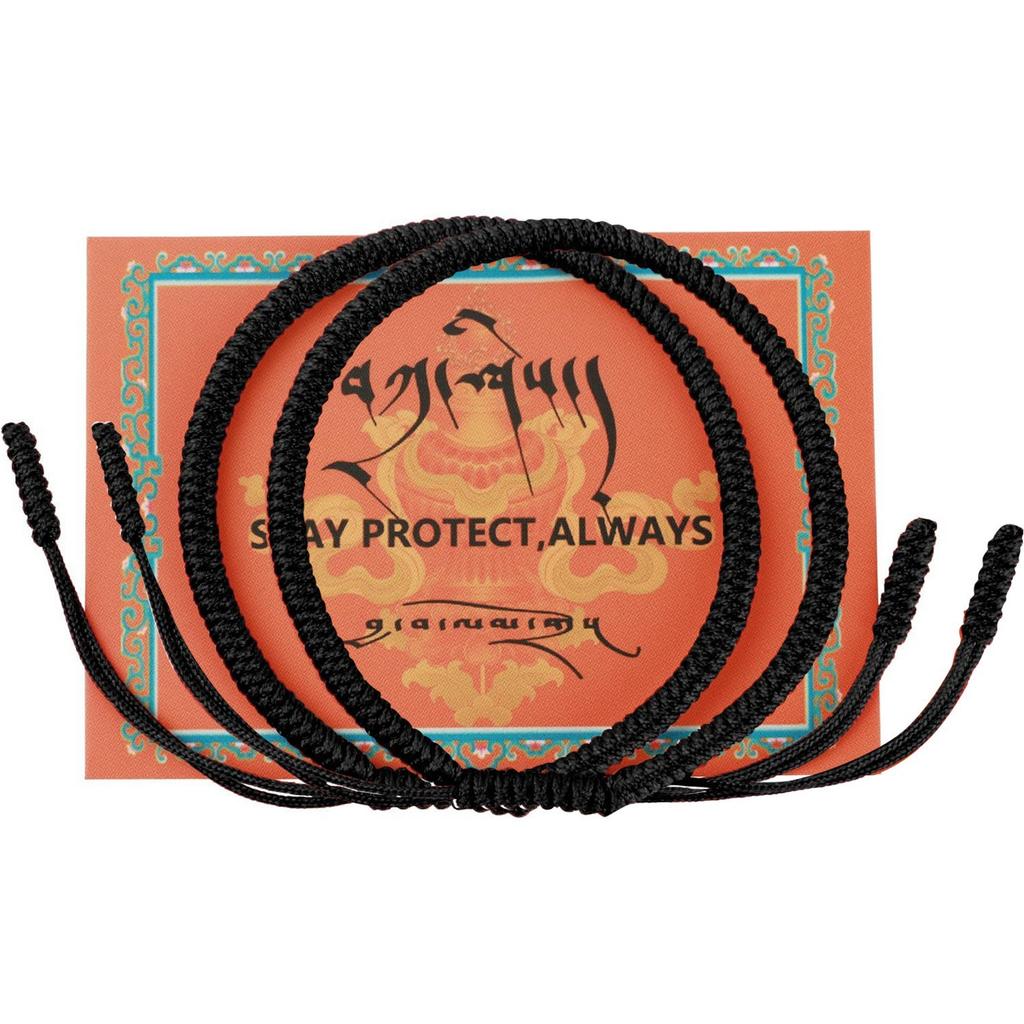 Diamond knot braided hand rope Adjustable monk body protection hand rope Xizang lucky blessing red braided hand rope