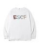 ESCAPEFROM Patch Vintage Logo Print Long Sleeve White