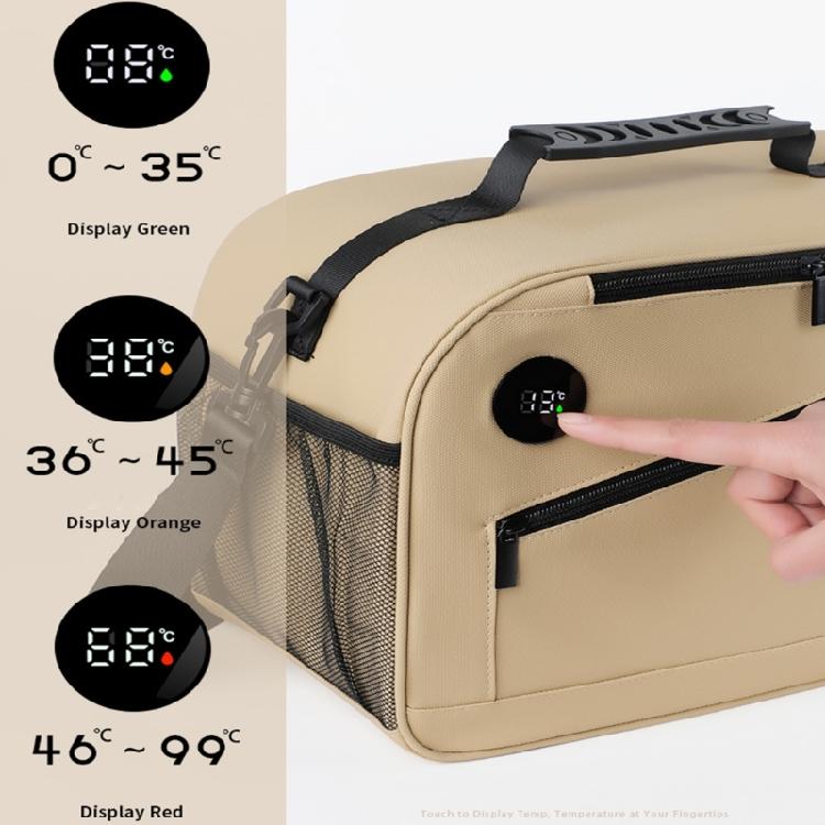 Premium Reflective Insulated Lunch Pack With LCD Panel For Hot Cold Items