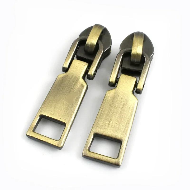 5-30Pcs Meetee 5# Nylon Zipper Puller Down Jackets Bags Zippers Sliders Garment Zips Head Repair Kits DIY Sewing Accessories