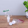 Refillable Alcohol Travel Empty Container Bottle Leaf Heart Spray Bottle With Metal Hook Lotion Jar