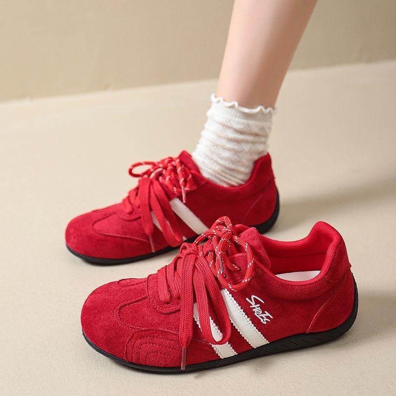 

Dexun shoes women s autumn new board shoes breathable sports versatile casual Forrest Gump shoes 40 красный