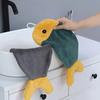 Modern Hand Towel Soft Plush Polyester with Vibrant Colorful Stripes, Ergonomic Design for Bathroom and Home Use, Bathroom Accessory, Stylish Towel