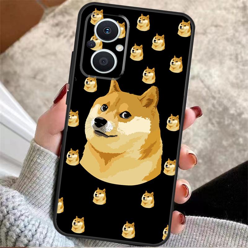 Doge Meme Kabosu Cute Funny For OPPO Reno 8T 7 8 Lite 14F 13F 11F 12F 10 11 12 13 14 Pro OPPO Find X9 X5 X6 X8 Pro Case