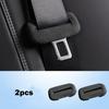 Car Interior Seat Belt Clip Buckle Suede Safety Belt Anti-Scrape Protective Sleeve Cover Modified Accessories