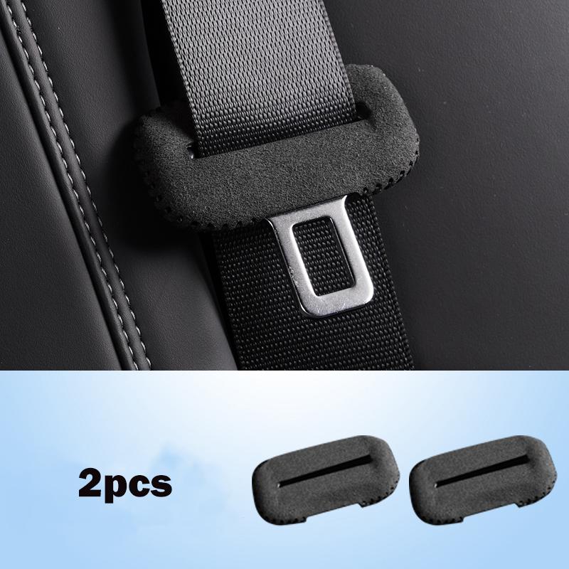 Car Interior Seat Belt Clip Buckle Suede Safety Belt Anti-Scrape Protective Sleeve Cover Modified Accessories