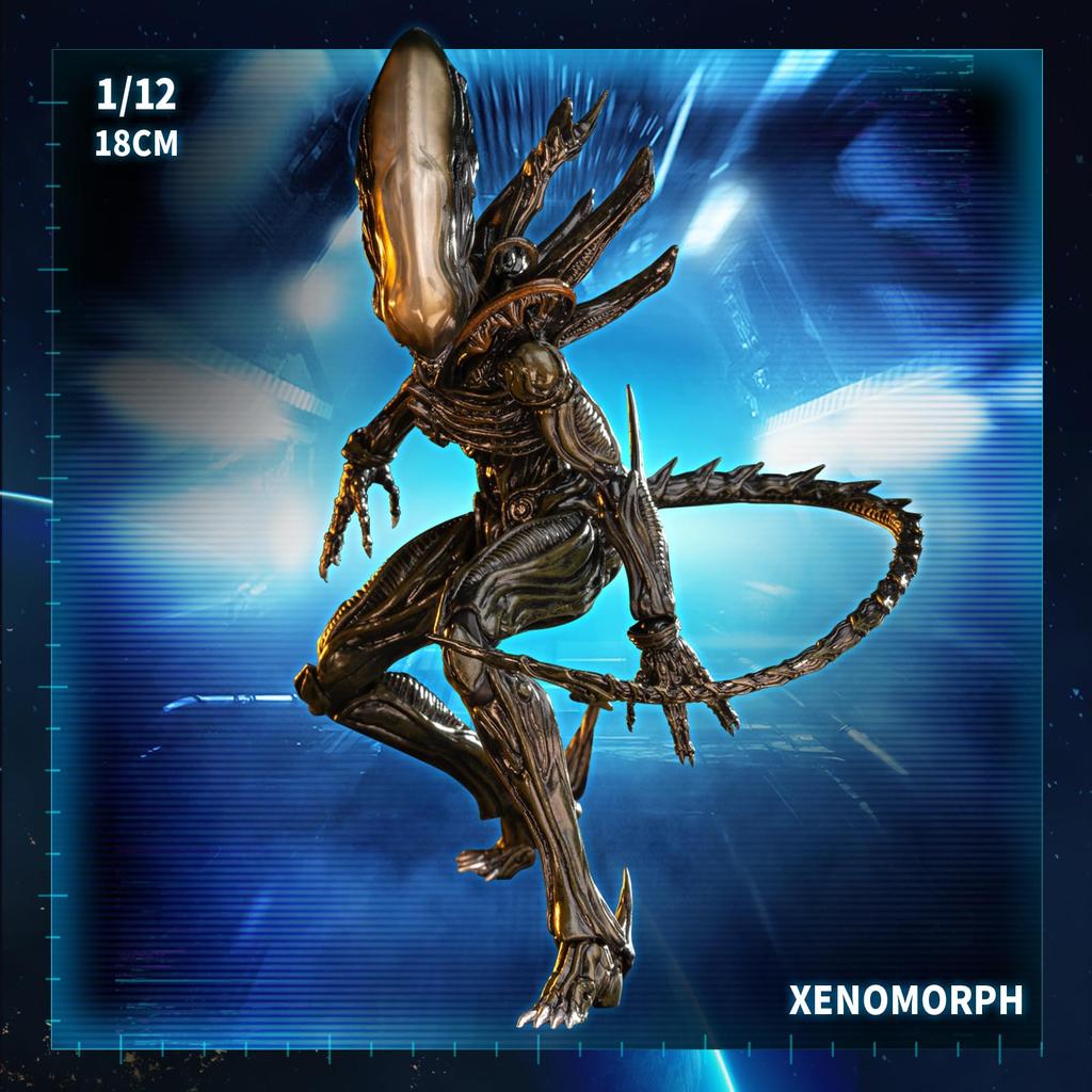 52TOYS Scale Action Figure Alien Xenomorph PVC Finished Product 20th Century Studios Sculptor Yoshi 18cm Highly Articulated With 1/12 Pre-painted