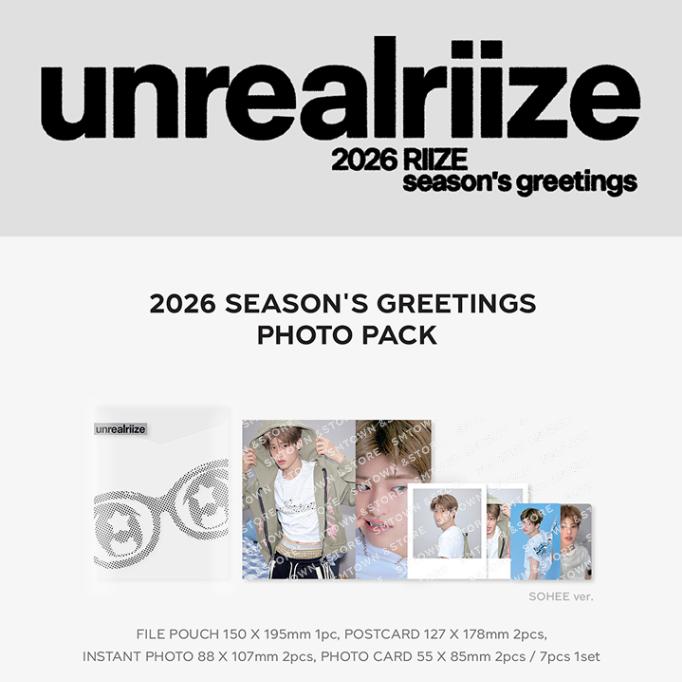 

Предзаказ 2026 SM Artist Season s Greetings RIIZE Фотопак ANTON