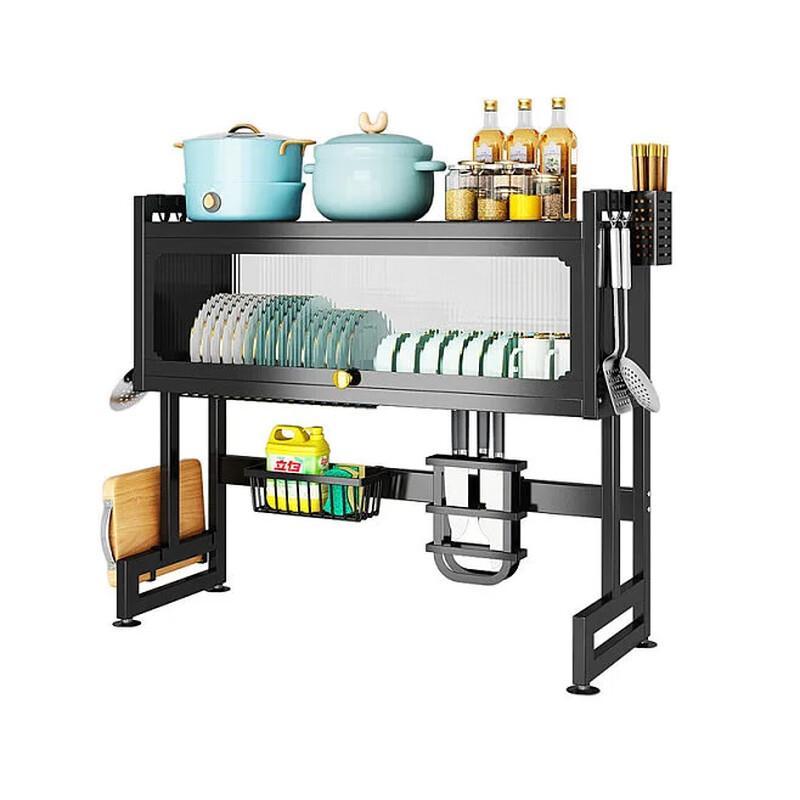 Huadie Lai Over-Sink Dish Drying Rack with Cabinet