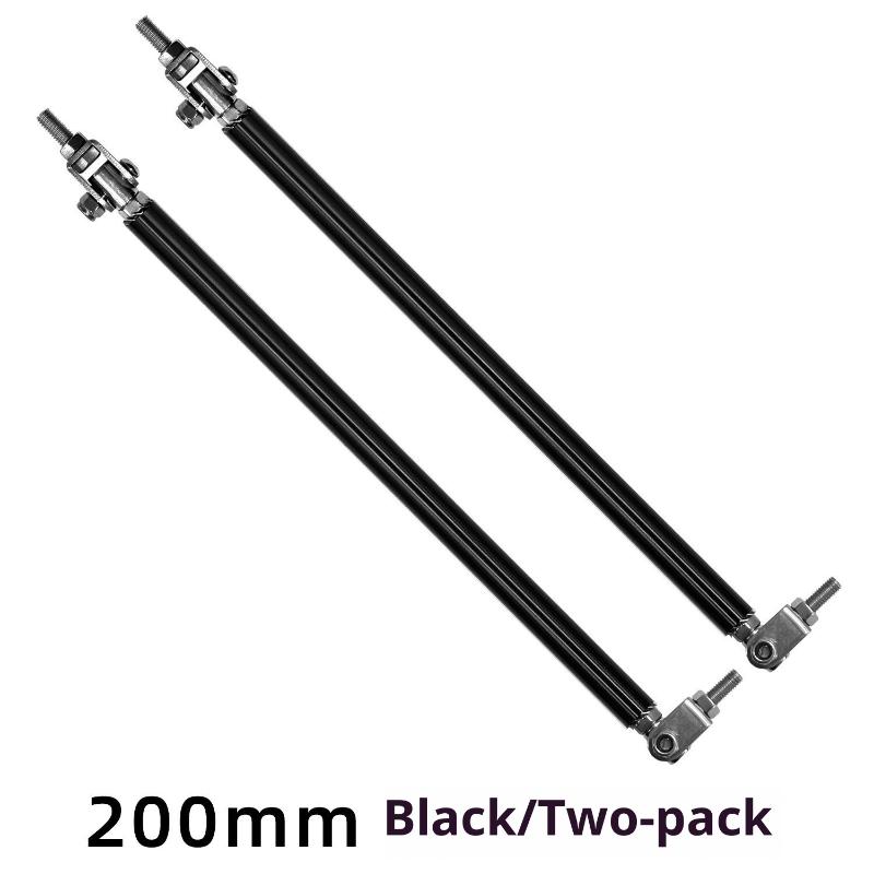 2x Univerzální Závodní Nastavitelná Přední Zadní Lišta Nárazníku Rozdělovač Podpěrná Tyč Sada Závodní 75mm/100mm/150mm/200mm Styling Auta Tunning