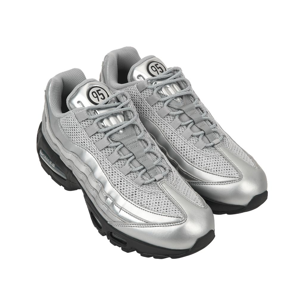 Nike Air Max 95 SE Big Bubble - Total 90 Metallic Silver Unisex Sneakers Black IB6830-002
