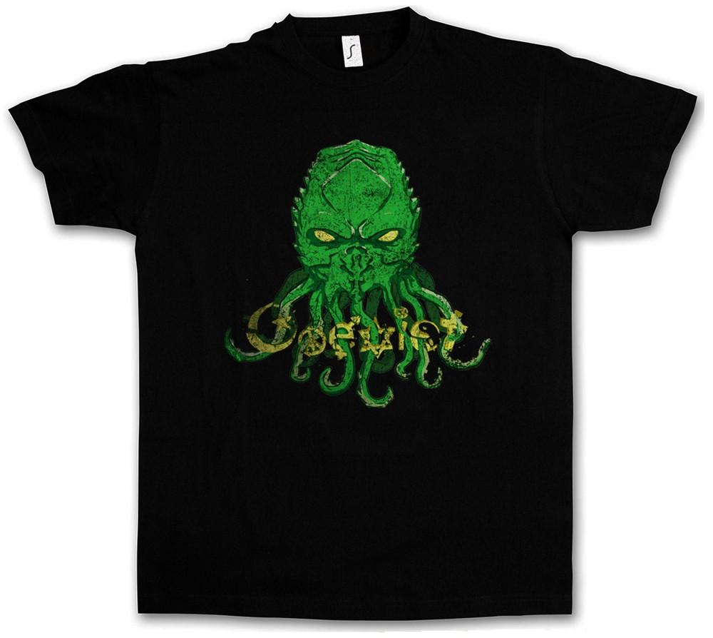 CTHULHU COEXIST T-SHIRT Wars Horror Arkham H. P. Miskatonic Lovecraft Dunwich