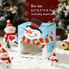 5pcs Carry Handle Cookie Packaging Box Cardboard Party Favor Box  For Christmas Party
