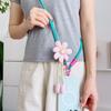 Reines Handgewebtes Universelles Handy-Lanyard, Langes Crossbody-Lanyard, Modischer Sonnenblumen-Anhänger, Verdicktes Lanyard