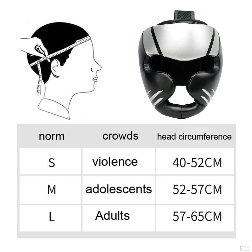 Boxing Headgear Face Cover Thickened Comfortable Forehead and Ear Protection Full for