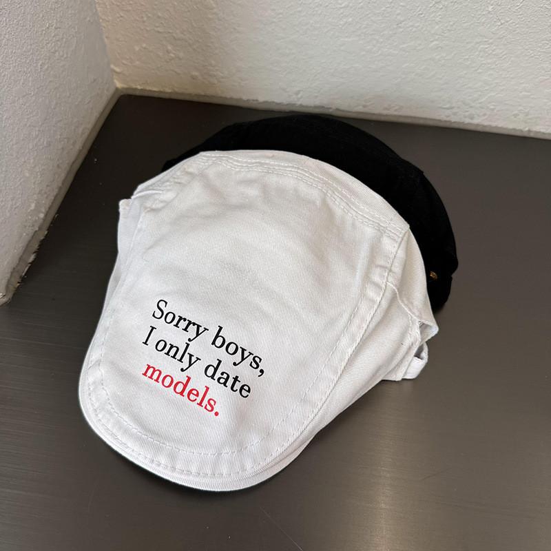 Buchstaben Forward Cap Für Damen Sommer Y2k Retro Sonnenhut Mit Atmungsaktivem Baumwollstoff