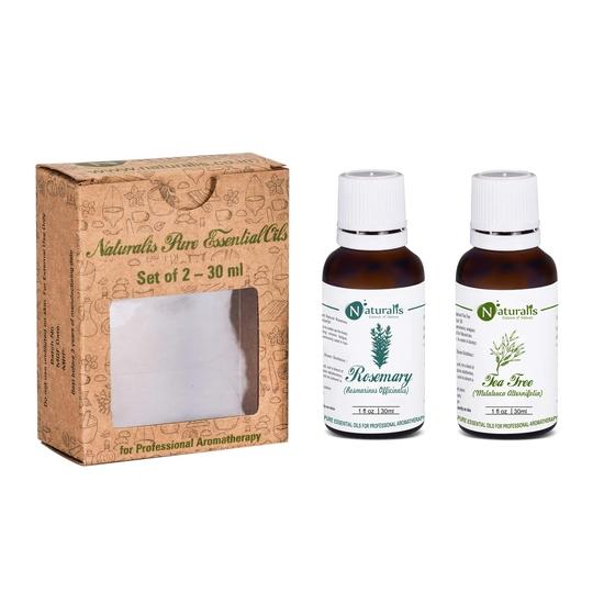 Naturalis Rosemary & Tea Tree Essential Oil Gift Pack of 2 - 30ml Each