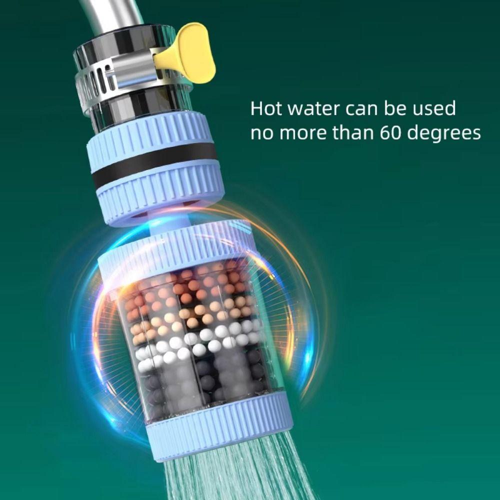 5Pcs 6-Layer Filter Filter Water Purifier Kitchen Faucet Extender  Bathroom Accessories