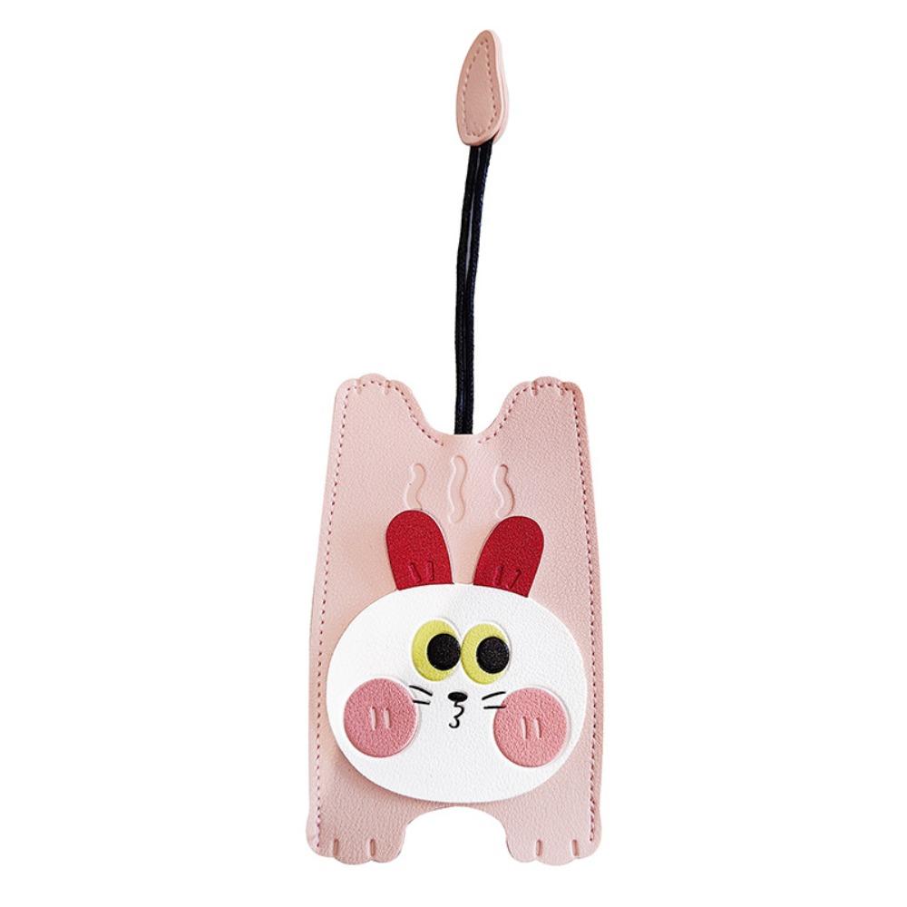 Protective Leather Keychain Anti-lost Lion Key Rings Cute Cartoon Key Holder  Gifts