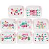 Transparent Makeup Bag Casual Handbag Christmas Pattern Storage Bag Foldable Lightweight Travel Toiletry Organizer