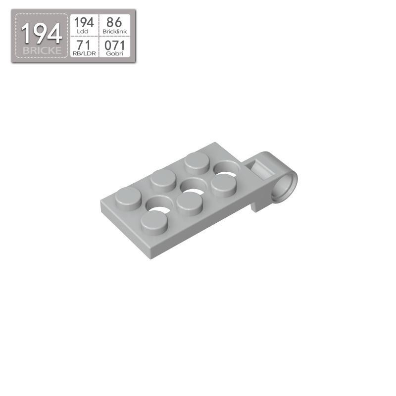 Brick Guest 2x4 Hinge Plate, Compatible with Lego 98286, MOC Bulk Building Block Pieces Each