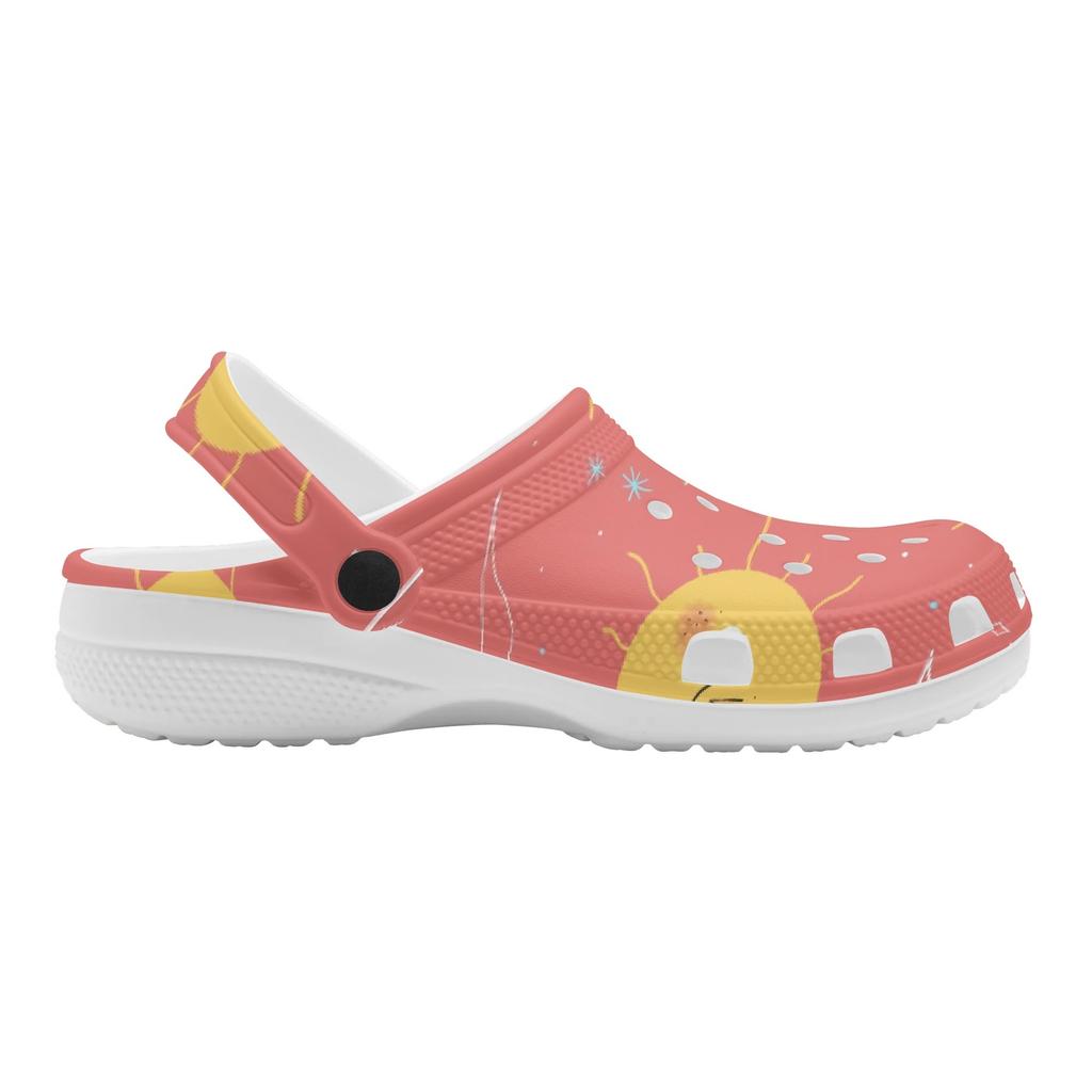 Printed EVA Clogs Sandals Women Men Soft Sole Lightweight Slip On Casual Slippers Soft Sole Summer Shoes Daily Comfort Wear