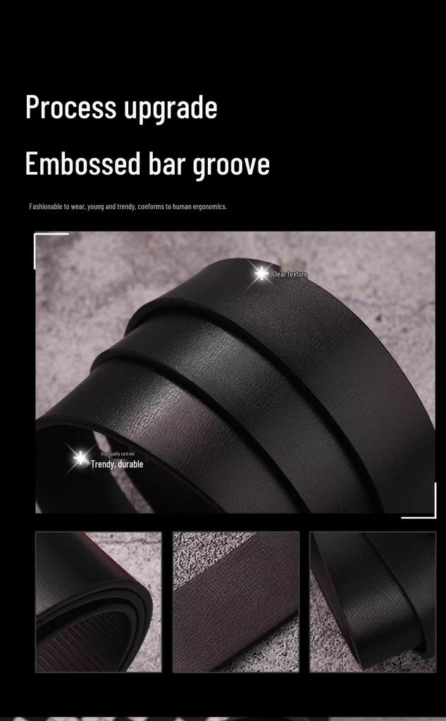Trendy Men's Ratchet Belt: Versatile Business & Casual Style