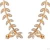 Leaf Earrings Crystals s (in Different Colors)