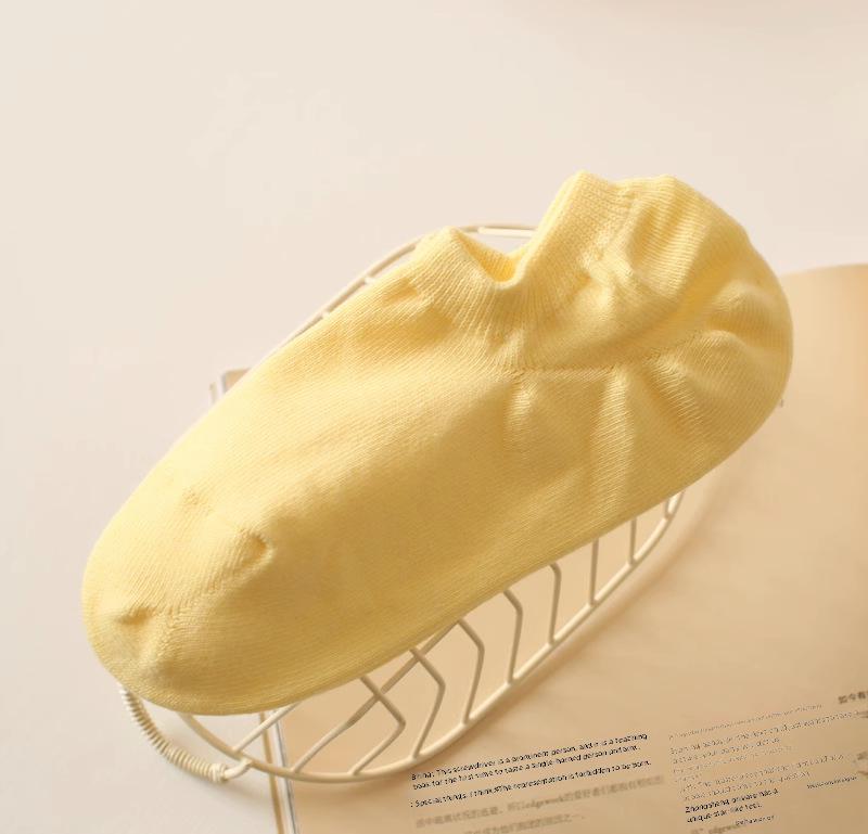 "Damen Baumwoll-Bootssocken mit Anti-Rutsch - Frühjahr & Herbst Kollektion, Dünn, Einfarbig"