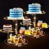 4 Tiered Acrylic Cupcake Holder Stand With LED String Light Dessert Display Tower For Wedding Birthday Party Decoration
