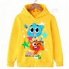 Podzimní Vtipné Dětské Mikiny The Amazing World Of Gumball Mikina s Kapucí Děti Kluci Dívky Grafická Ležérní Sportovní Mikina