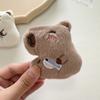 Creative Plush Capybara Brooch Orange Plush Badge Pin Exquisite Plush Capybara Pin  Party
