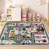 Children Traffic Road Play Living Room Carpet Decoration Home Non-slip Soft Rug Bedroom Bedside Foldable Plush Floor Mat Tatami