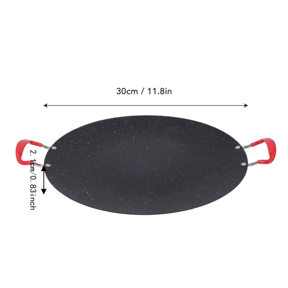 Black BBQ Griddle Non Stick Teppan Plate Indoor Outdoor Grill Pan Stovetop Cooking