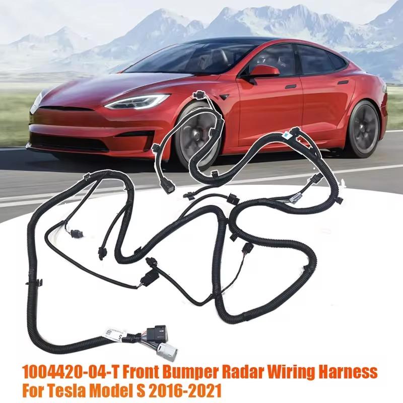 Front Radar Wiring Harness For Tesla Model S 2016-2021 Front Bumper Electric Eyelet Harness 100442004T 1004420-04-T