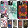 Elegant Mandala Floral Design Phone Case For iPhone 17 Air 15 16e 14 13 Pro Max Coque 12 11 Pro Max PLUS Cover