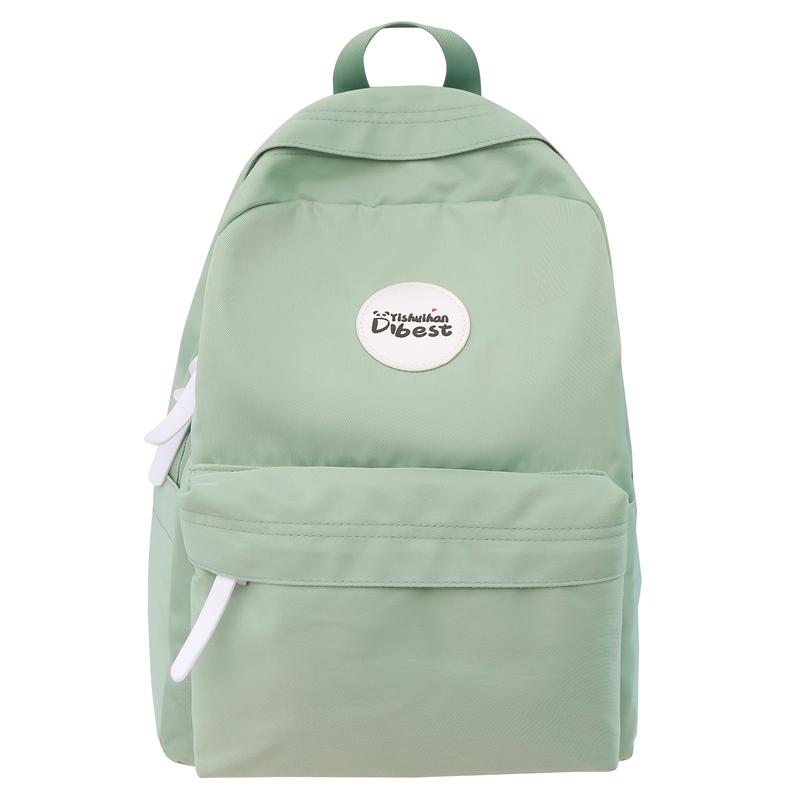 Women's Schoolbag Lightweight Backpack College Style High School Student Solid Color Backpack