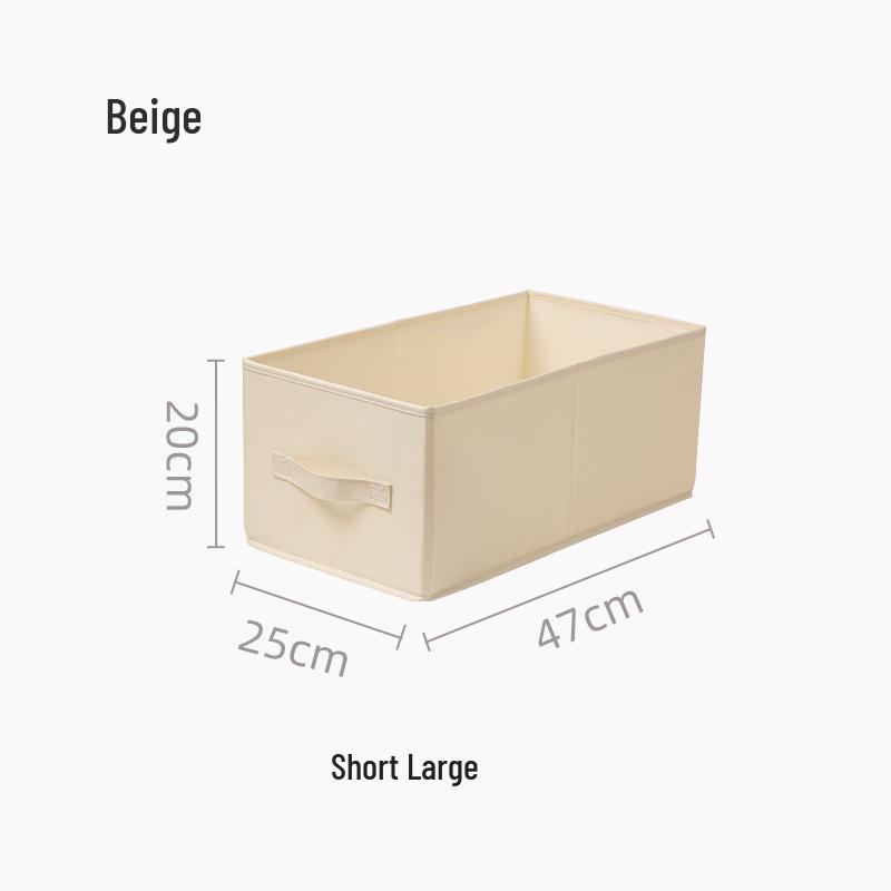 Anqin Foldable Narrow Storage Box - White Fabric