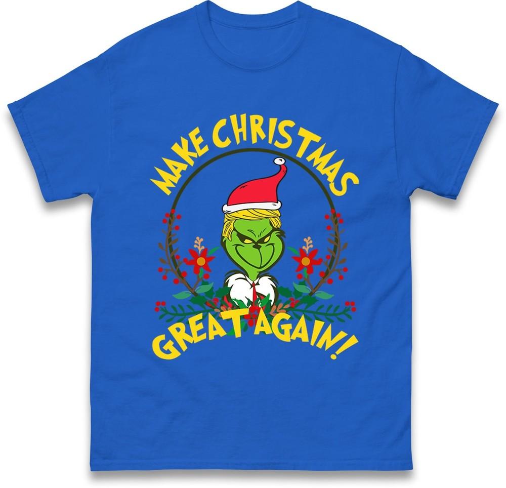 Donald Trump Christmas Tshirt Maga Make Christmas Great Again Funny Gift Top