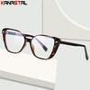 Women Blue Light Blocking Reading Glasses Prescription CR39 Optic Lenses Myopia Eyewear Computer TR90 Butterfly Eyeglasses Frame