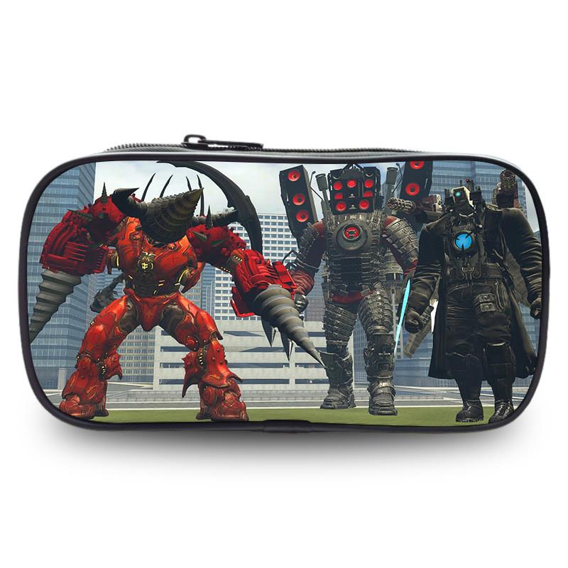 Tv Trendy Titan Character Print Pencil Holder Roomy Polyester Case For Ages All